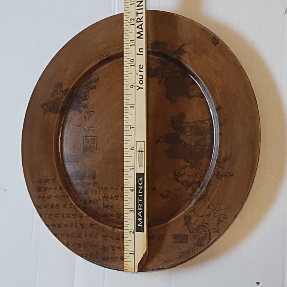 Vintage Pier 1 Decorative Plate with Asian Art - Picture 14 of 14